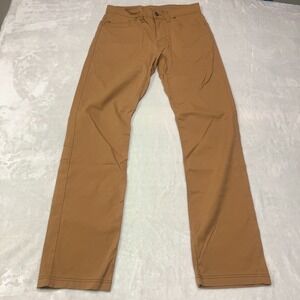 Prana Brion Pants Men's 30x32 Brown Straight Fit 5-Pocket‎ Performance Hiking